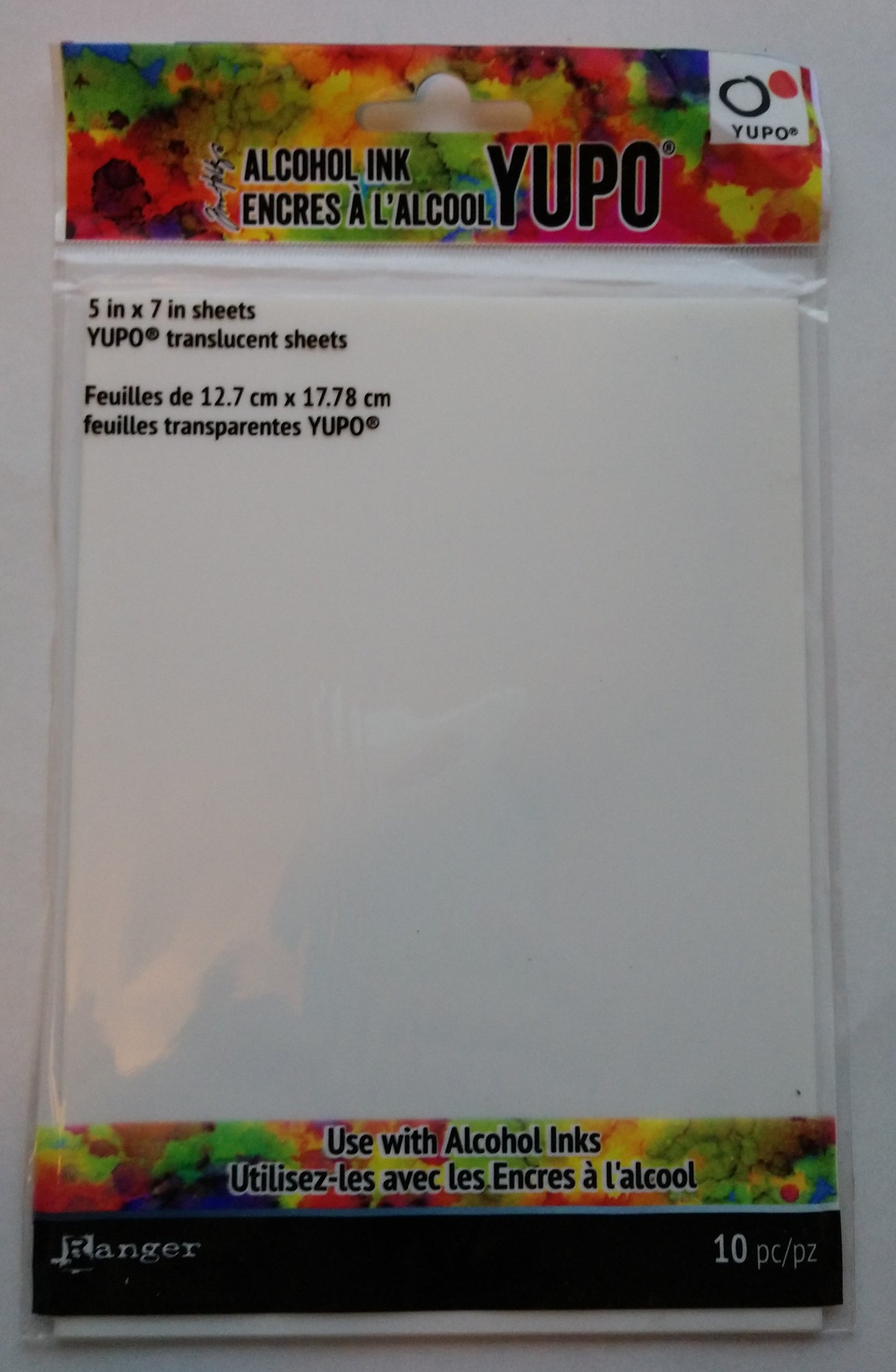 YUPO PAPER (ALCOHOL INK)- TRANSLUCENT 10PK
