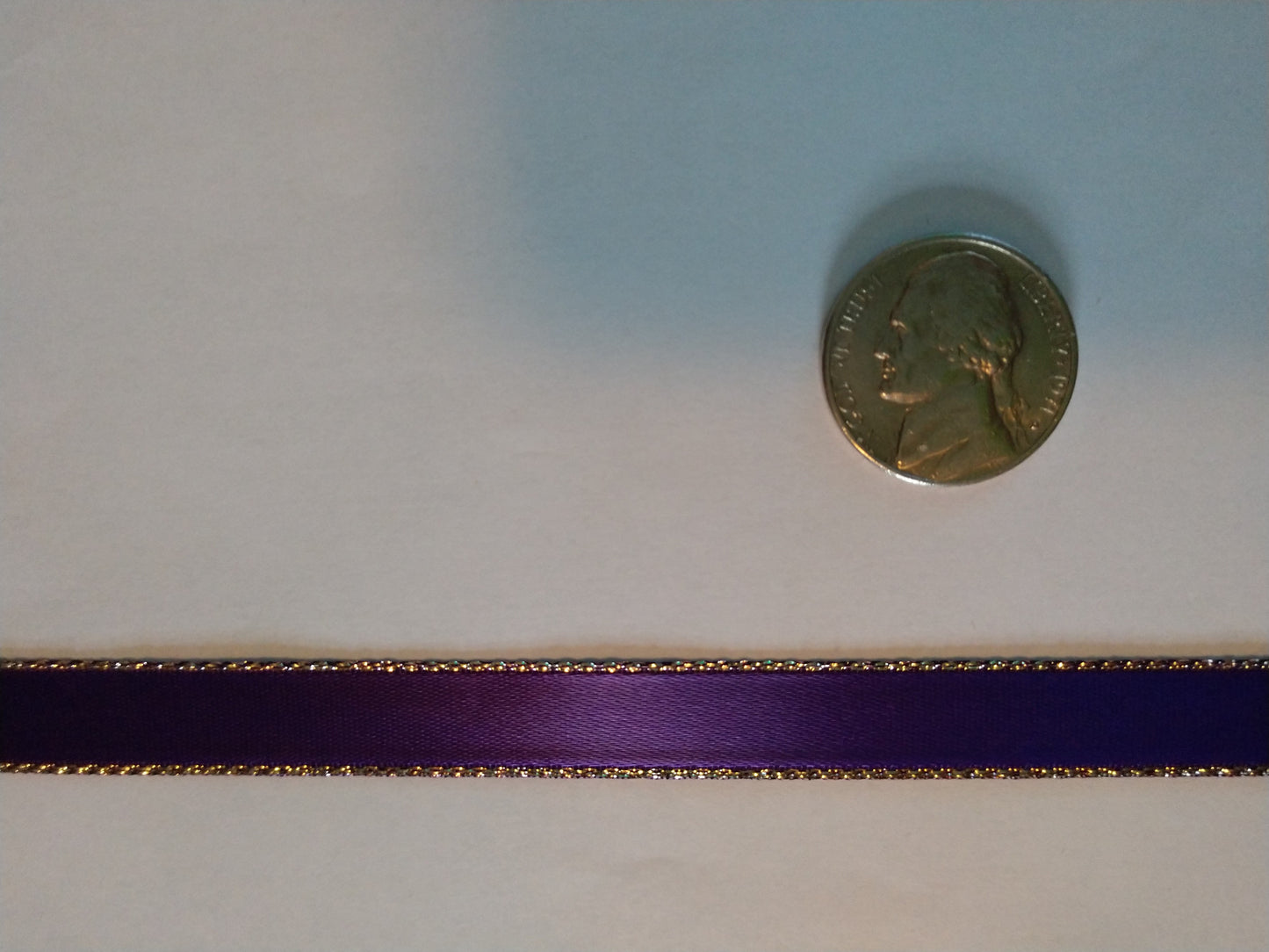 3/8"Metallic Edge Ribbon