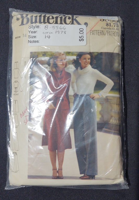 Butterick Pattern 5566