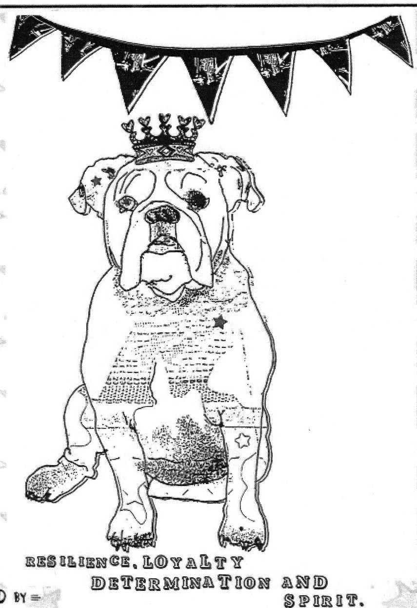 British Bulldog Rubber Stamp