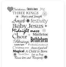 Christmas Words Stamp