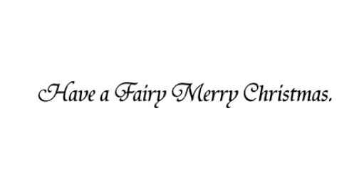 Fairy Merry Christmas Stamp