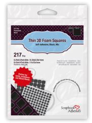 Thin 3D Foam Squares - Mix