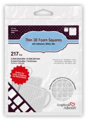 Thin 3D Foam Squares - Mix
