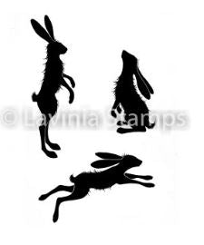 Whimsical Hares Stamp