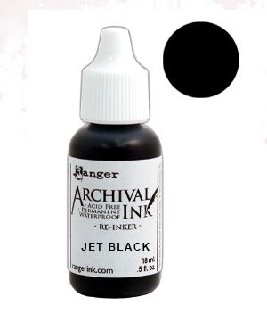 Jet black Archival Inker