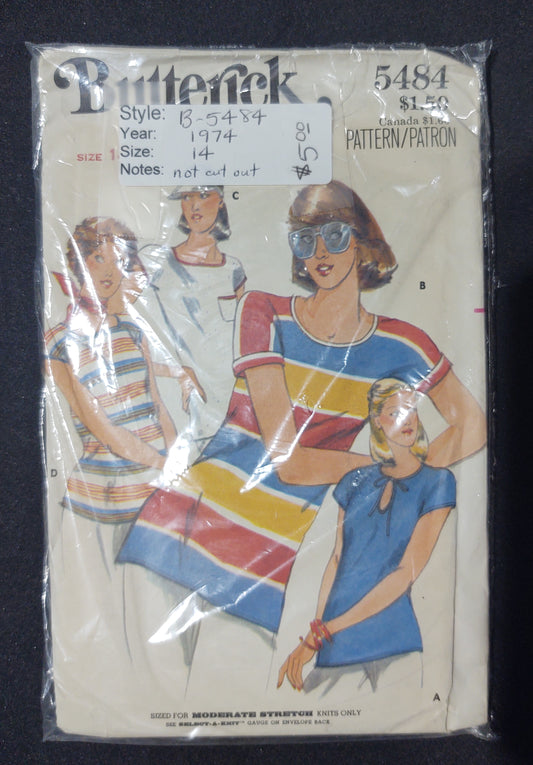 Butterick Pattern 5484