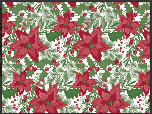 Christmas Botanical Tissue Paper