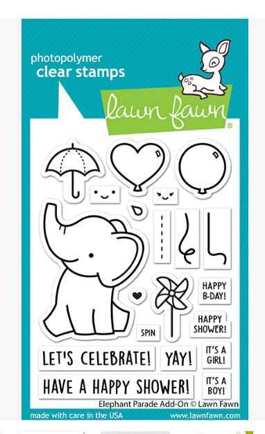 Elephant parade add-on, by Lawn Fawn