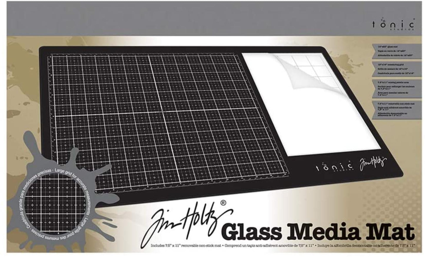 Glass Media Mat -Tim Holtz- Right Hand