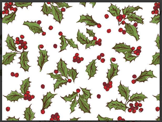 Holly Berry Toss Tissue paper