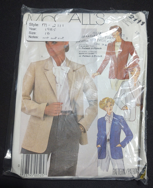 McCall's Pattern 2111