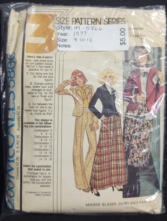 McCall's Pattern 5866