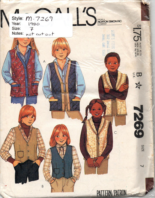 McCall's Pattern 7269