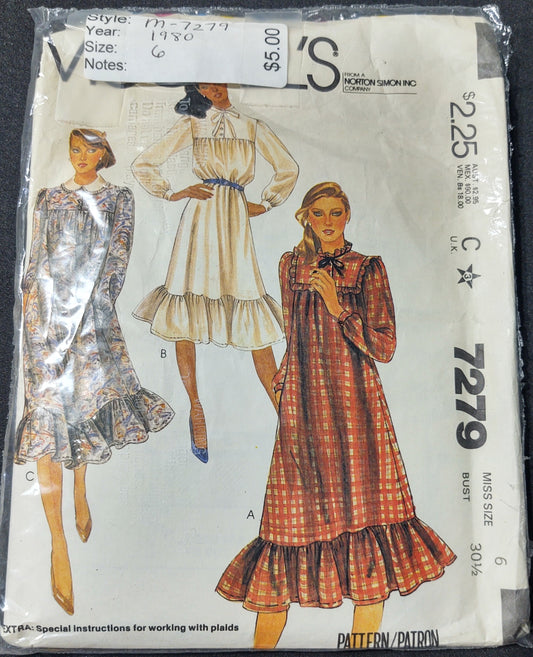 McCall's Pattern 7279