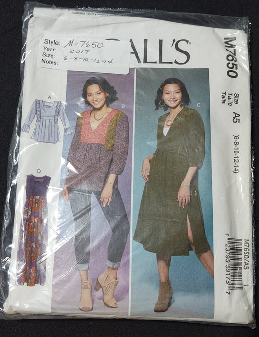 McCall's Pattern 7650