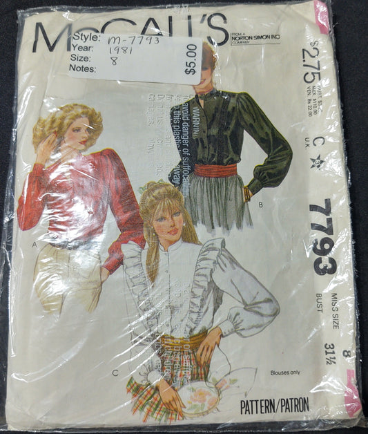 McCall's Pattern 7793