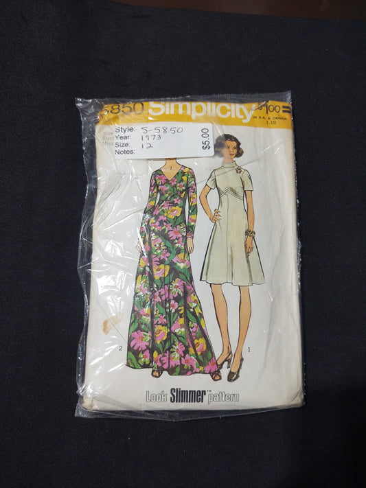 Simplicity Pattern 5850