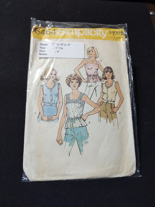 Simplicity Pattern 6464