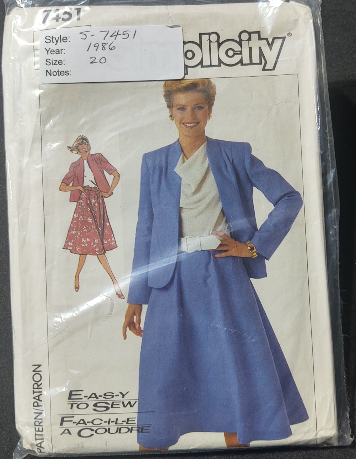 Simplicity Pattern 7451