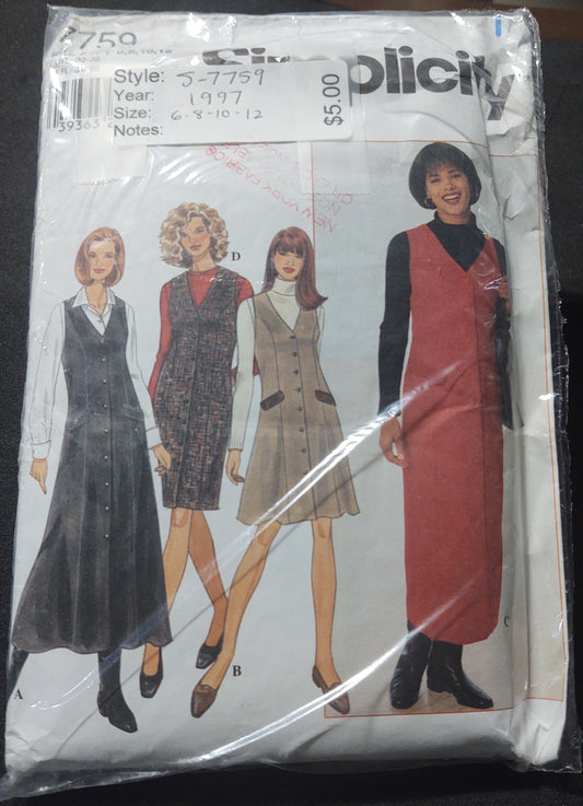 Simplicity Pattern 7759