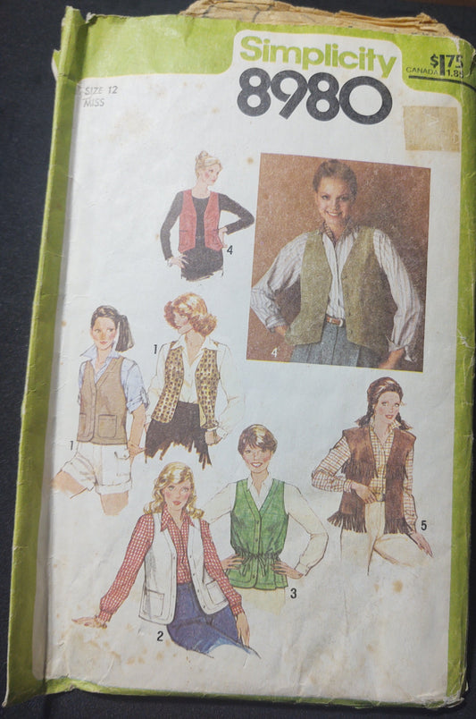 Simplicity Pattern 8980-1979