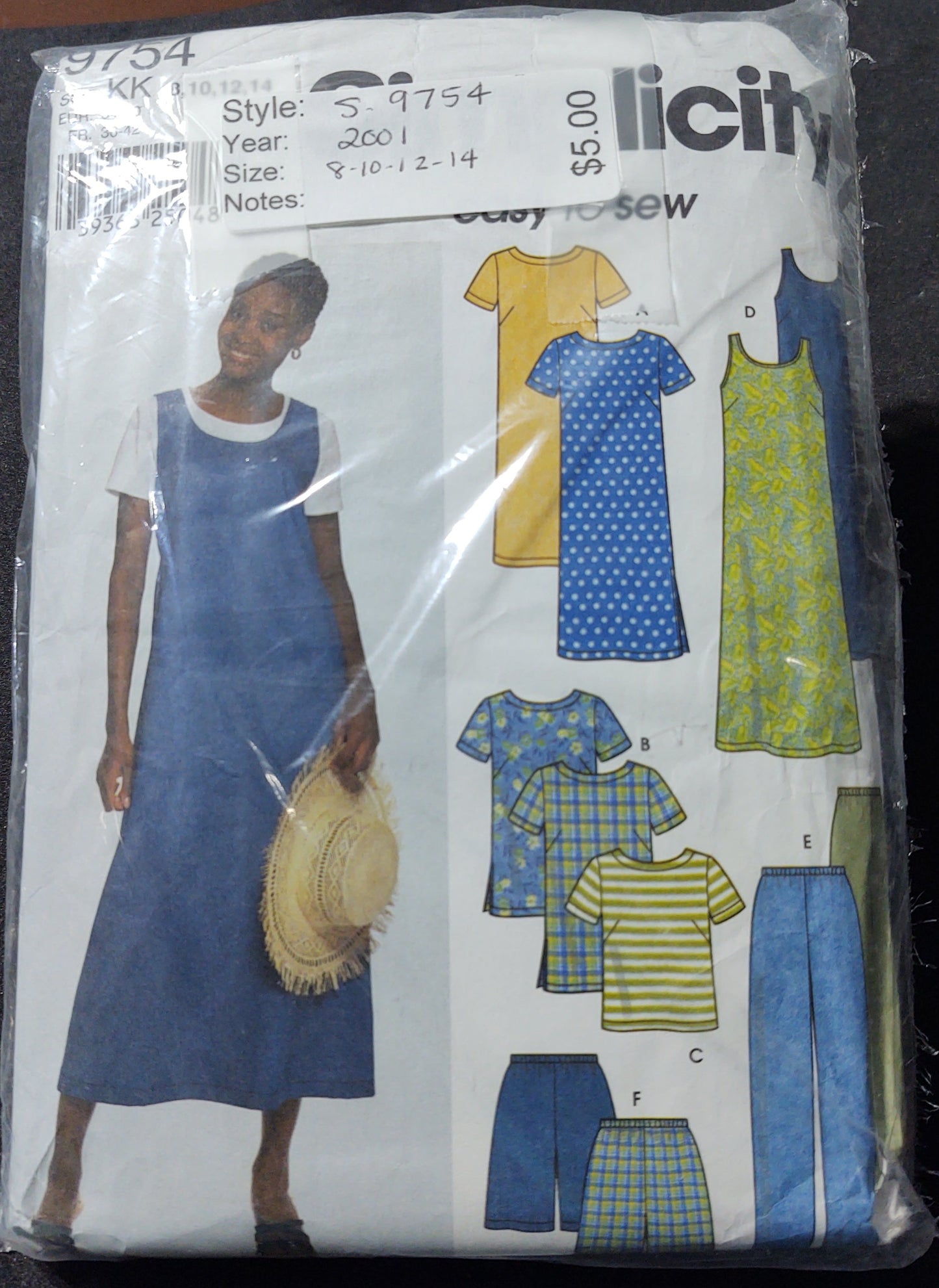 Simplicity Pattern 9754